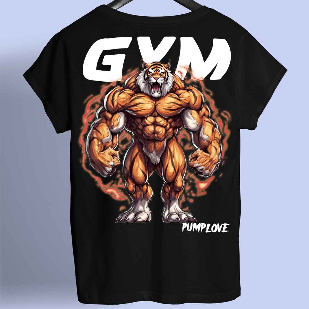 Gym Tiger - Premium Shirt Unisex Backprint