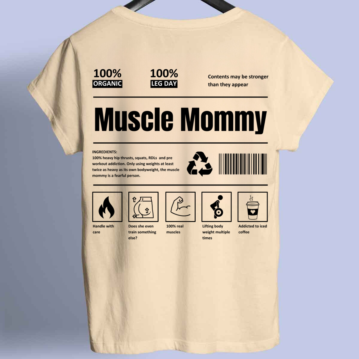 Muscle Mommy - Premium Shirt Unisex Backprint