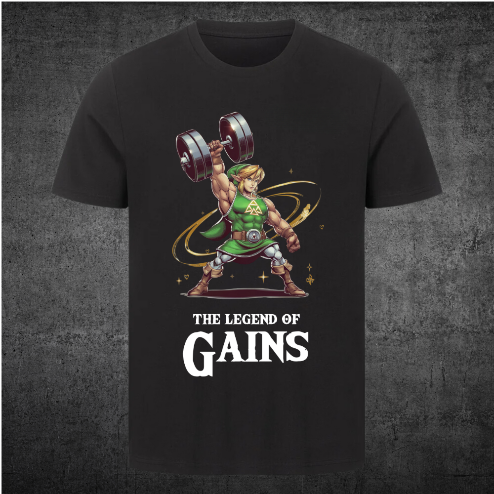 Legend Of Gainz - Chemise Premium Impression frontale unisexe