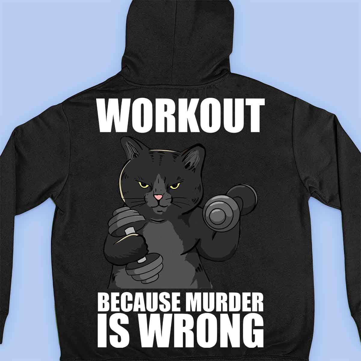 Workout - Premium Hoodie Unisex Backprint