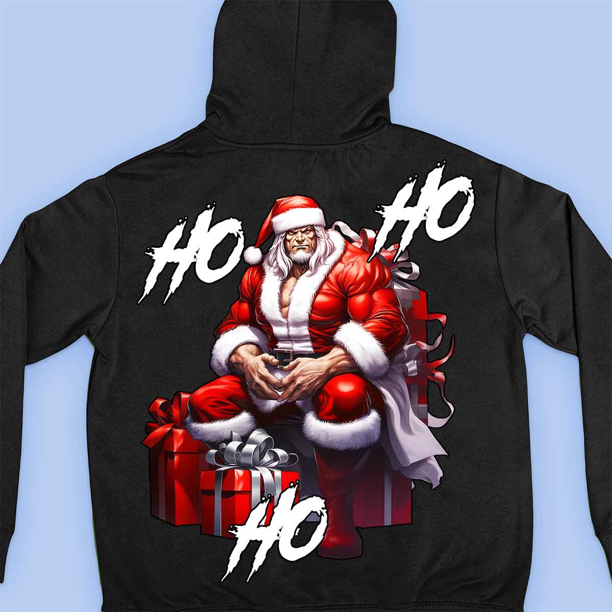 Ho Ho Ho - Sweat à capuche Premium Unisexe Backprint