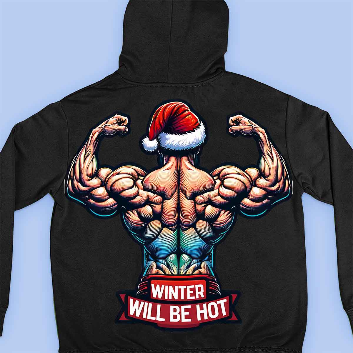 Hot Winter - Sweat à capuche Premium Unisex Backprint