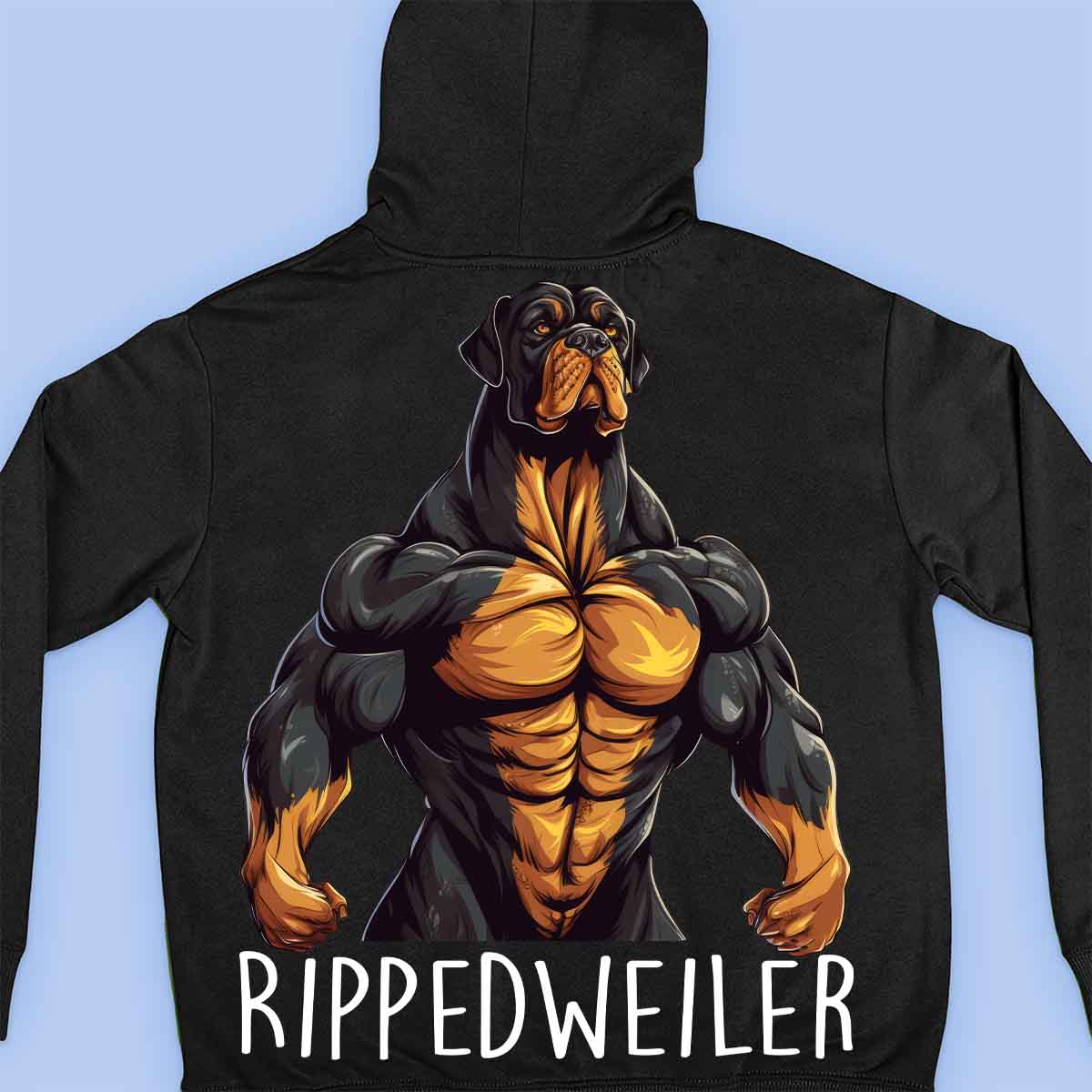 Rippedweiler - Premium Hoodie Unisex Backprint