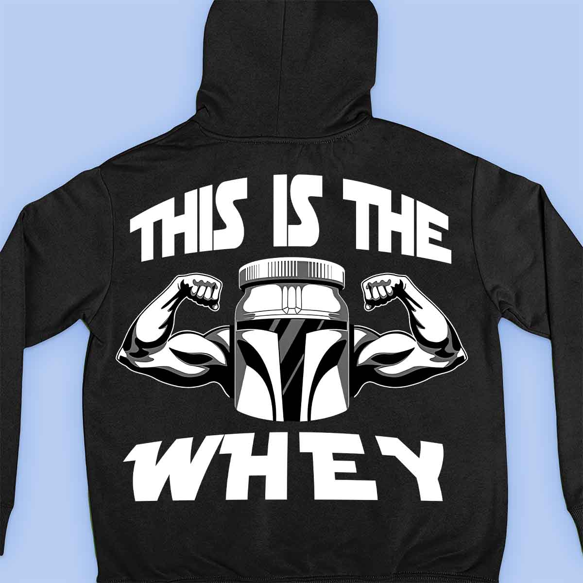 The Whey - Sweat à capuche premium unisexe Backprint