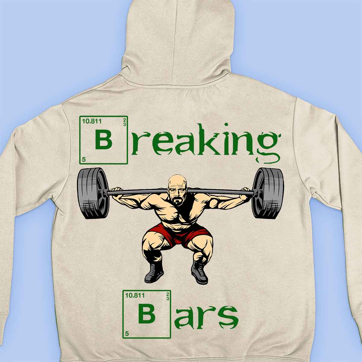 Breaking Bars - Sweat à capuche premium Unisex Backprint