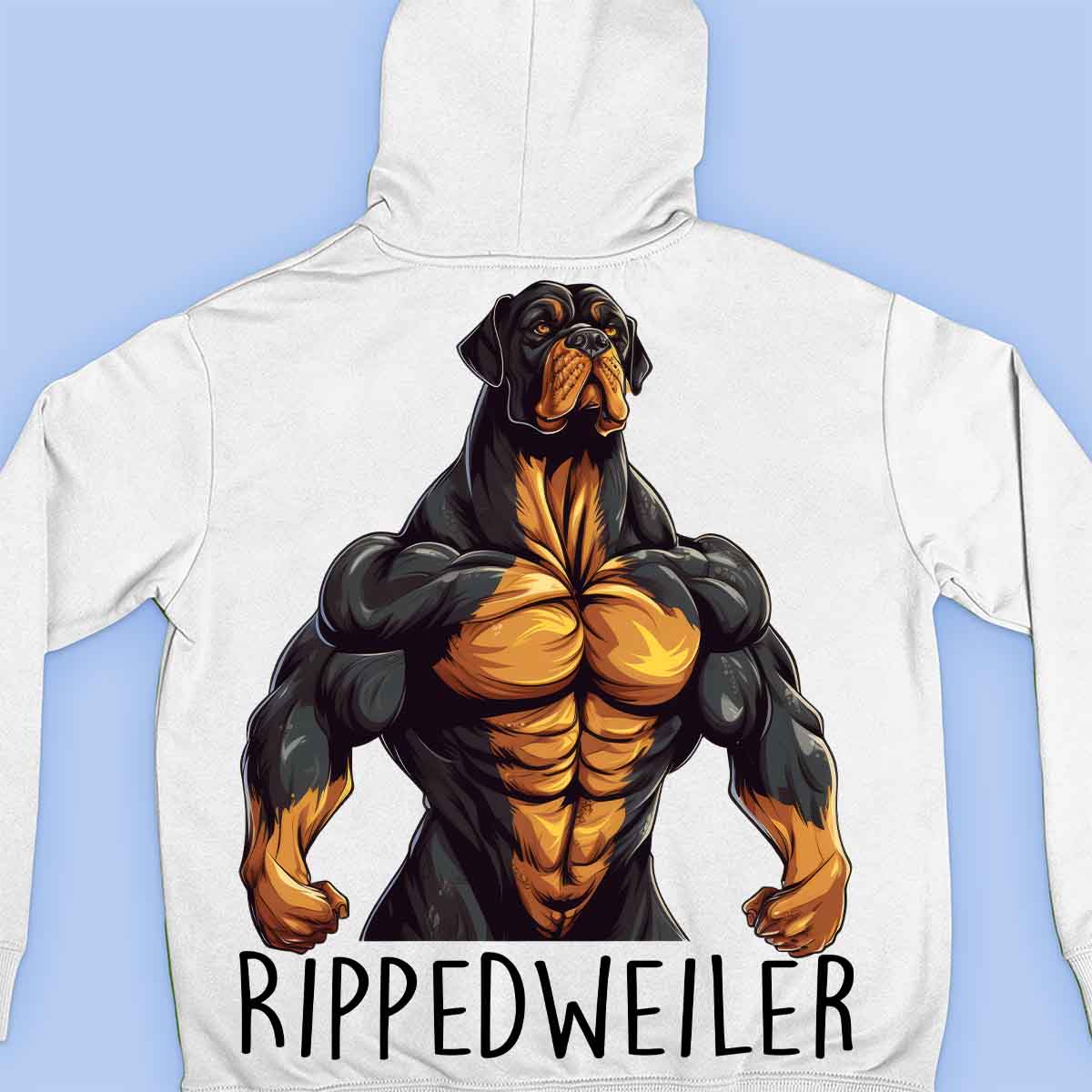 Rippedweiler - Sweat à capuche Premium Unisex Backprint