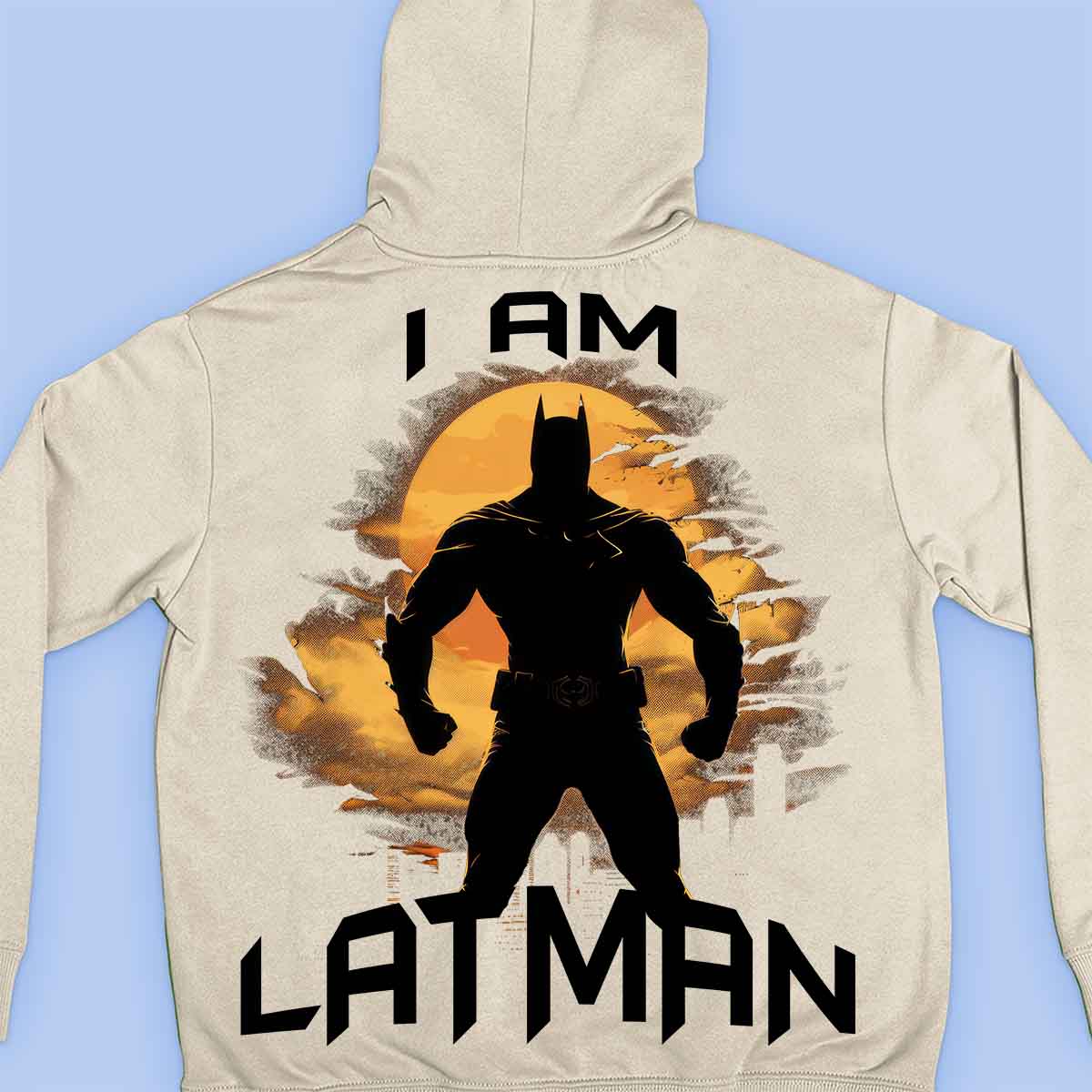 Latman - Sweat à capuche Premium Unisexe Backprint