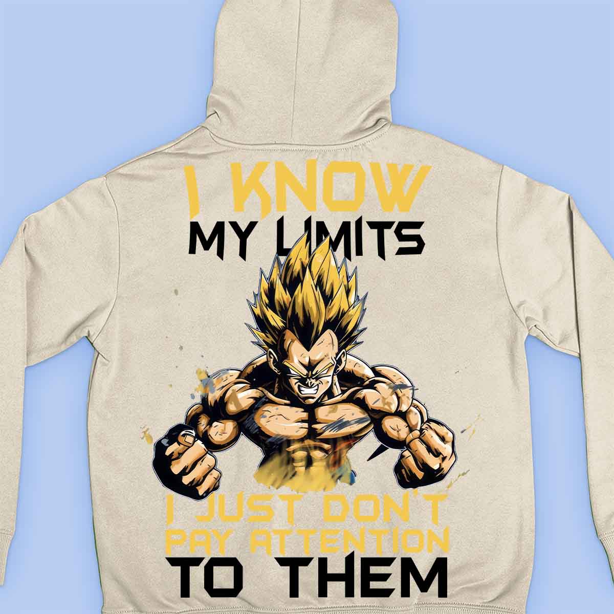 Limites - Sweat à capuche Premium Unisex Backprint