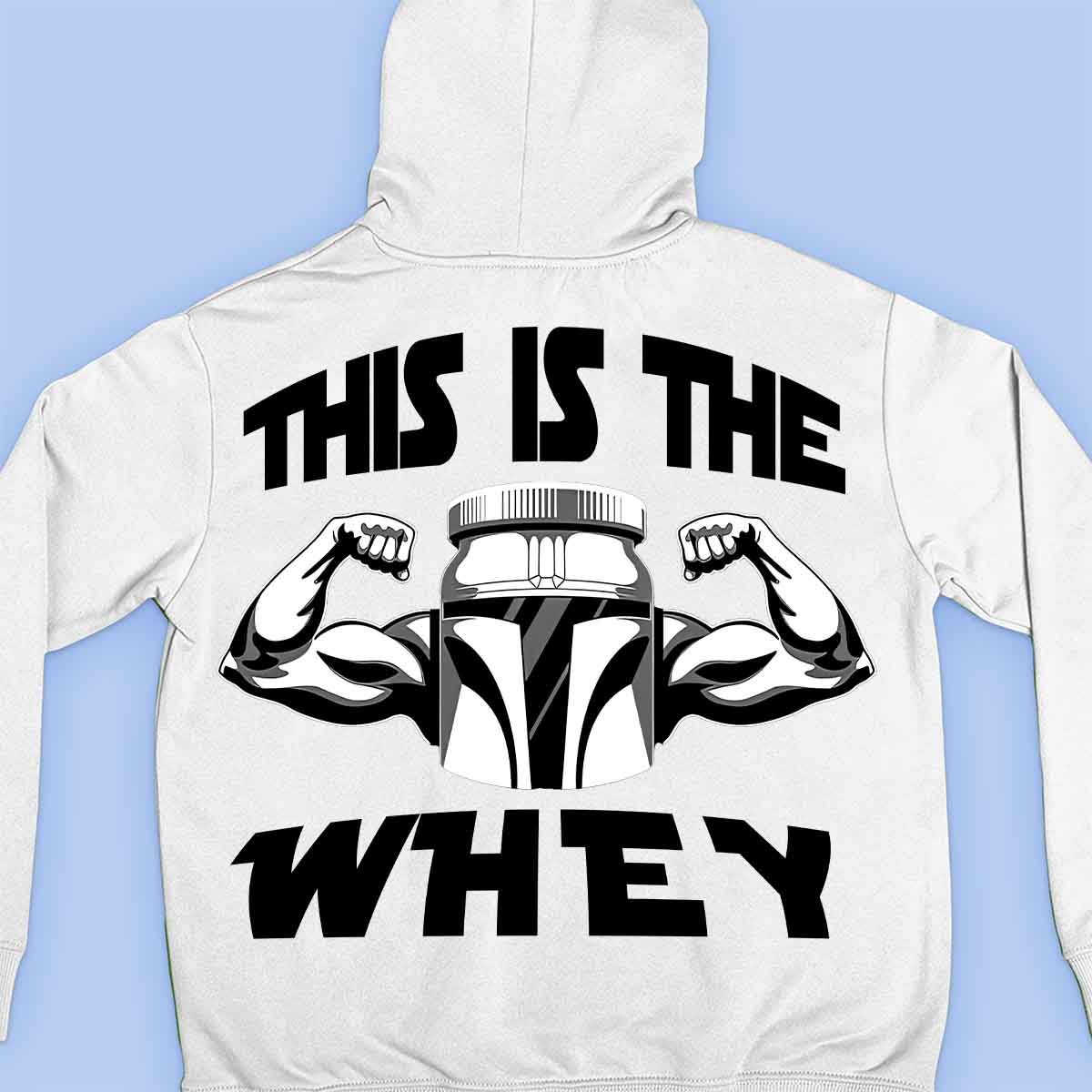 The Whey - Sweat à capuche premium unisexe Backprint