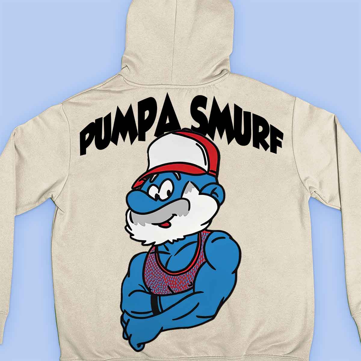 Pumpa Schtroumpf - Sweat à capuche Premium Unisex Backprint