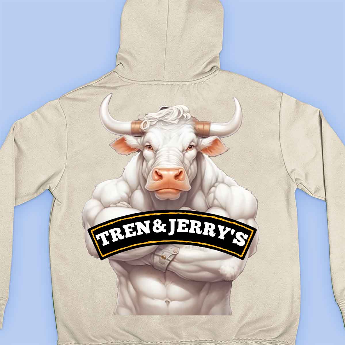 Tren&Jerry's - Sweat à capuche Premium Unisex Backprint