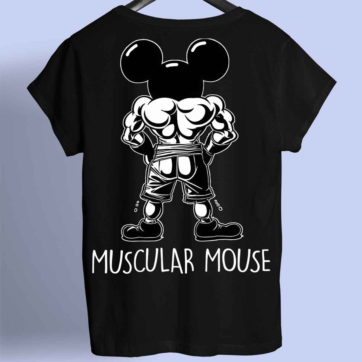 Souris musculaire - T-Shirt Premium Unisex Backprint