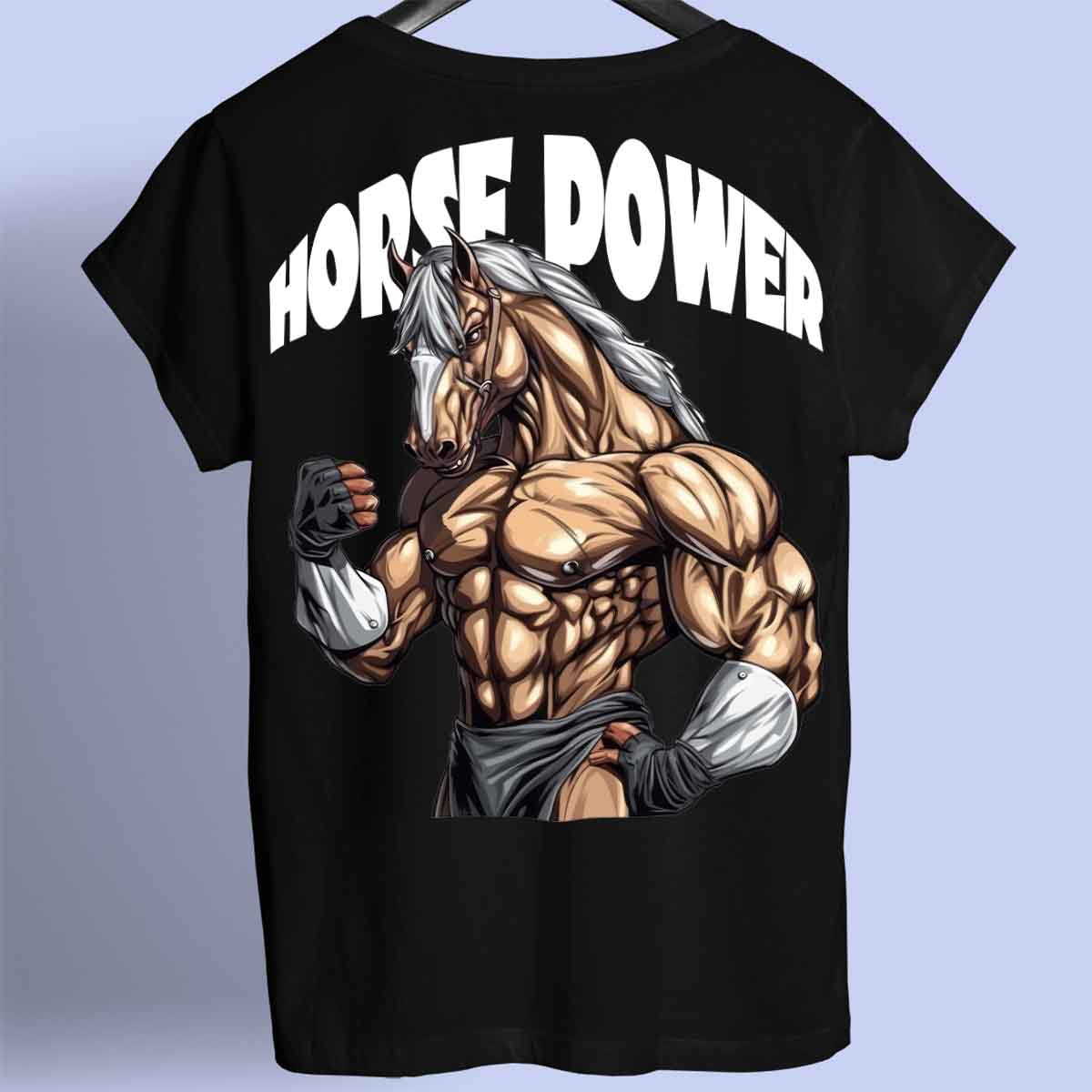 Horse Power - T-Shirt Premium Unisexe Backprint