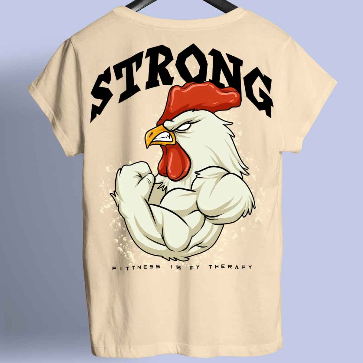 Strong Rooster - Premium T-Shirt Unisex Backprint