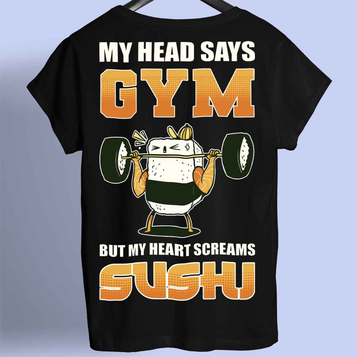 Sushi - T-Shirt Premium Unisexe Backprint