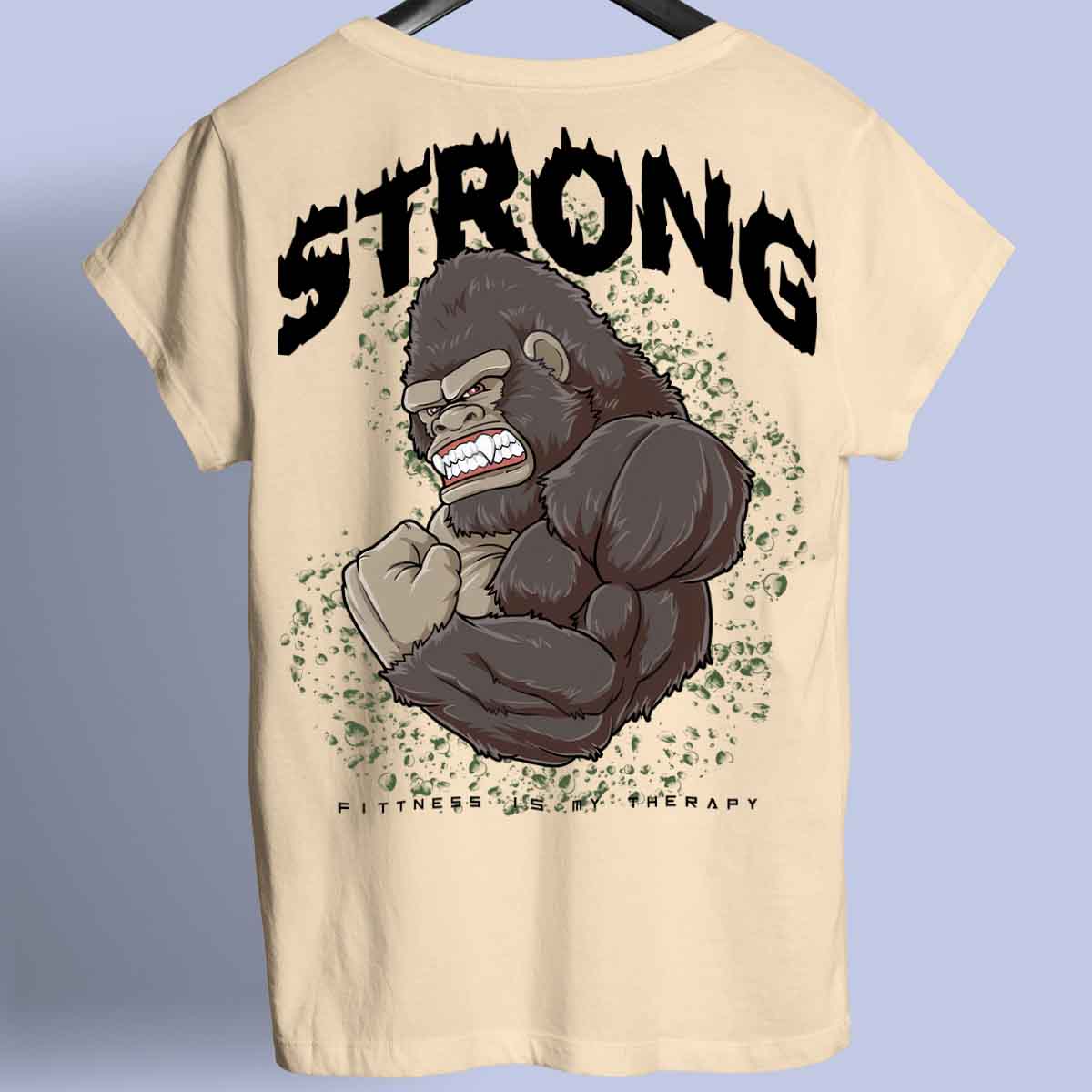 Strong Gorilla - Premium T-Shirt Unisex Backprint