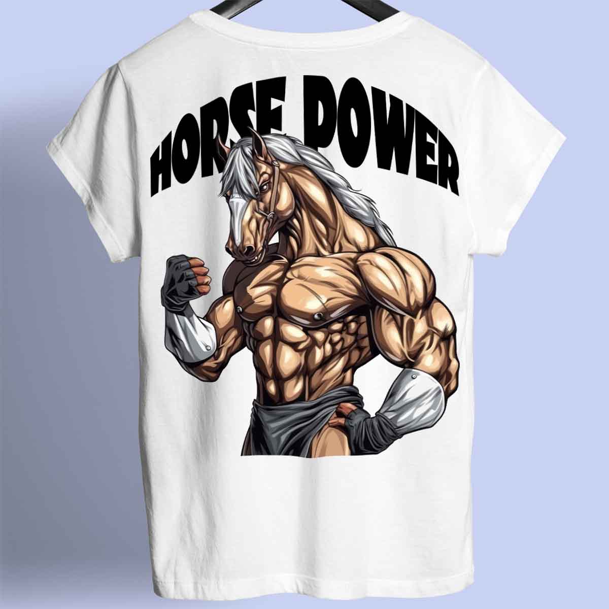 Horse Power - T-Shirt Premium Unisexe Backprint