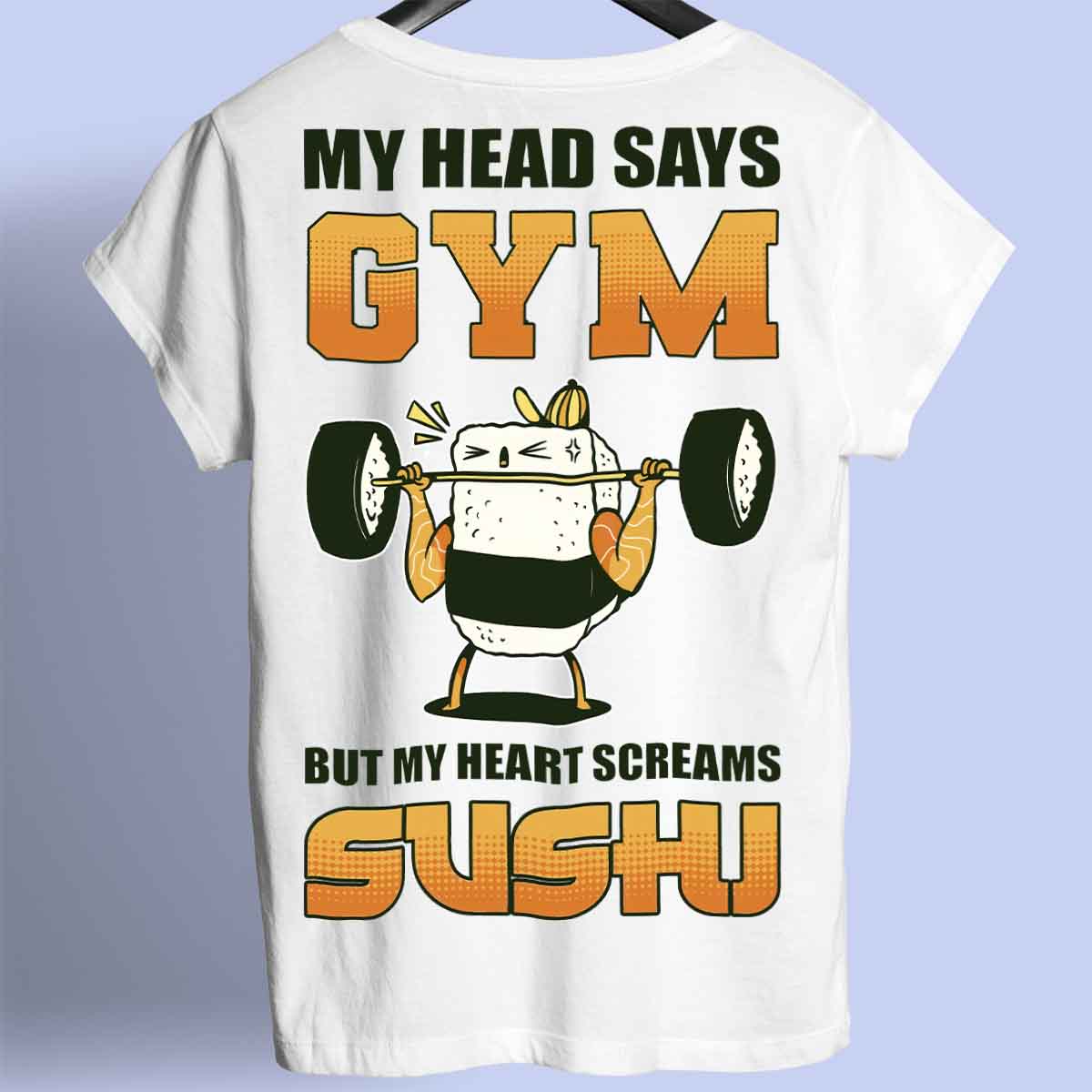 Sushi - T-Shirt Premium Unisexe Backprint