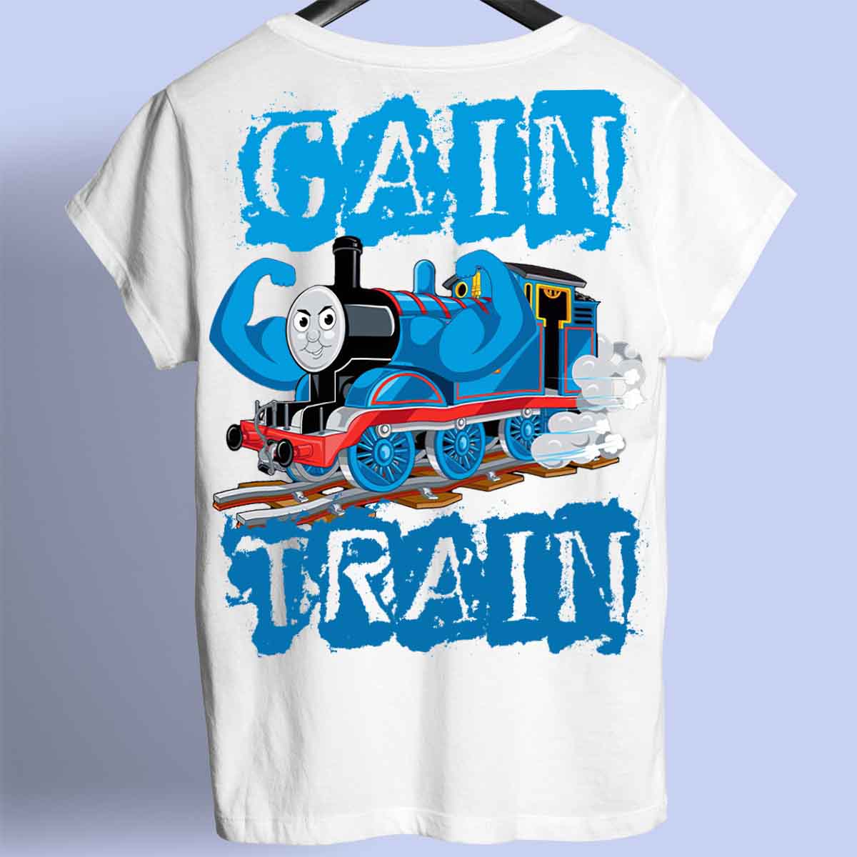 Gain Train - Premium T-Shirt Unisex Backprint