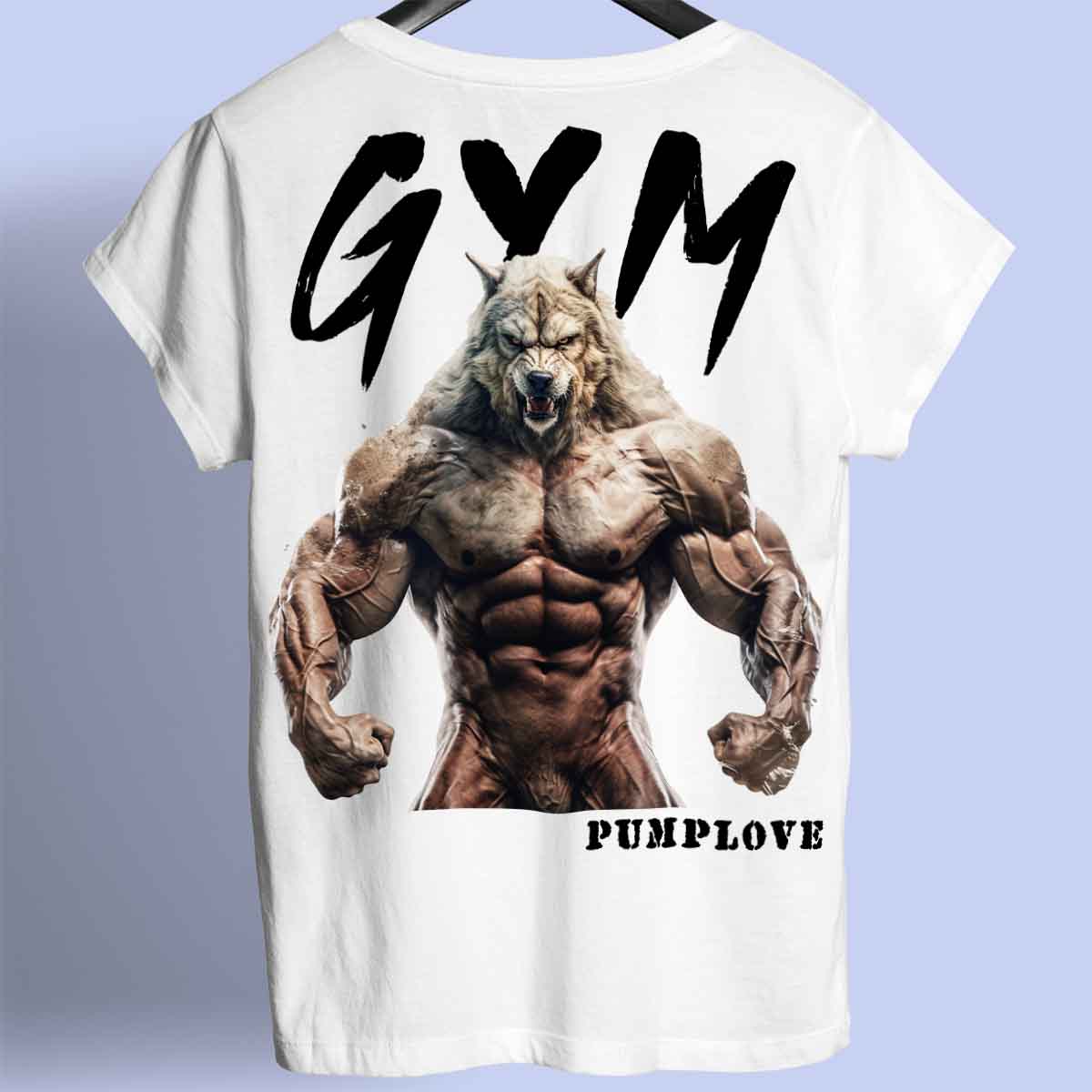 Gym Wolf - Chemise Premium Unisexe Backprint