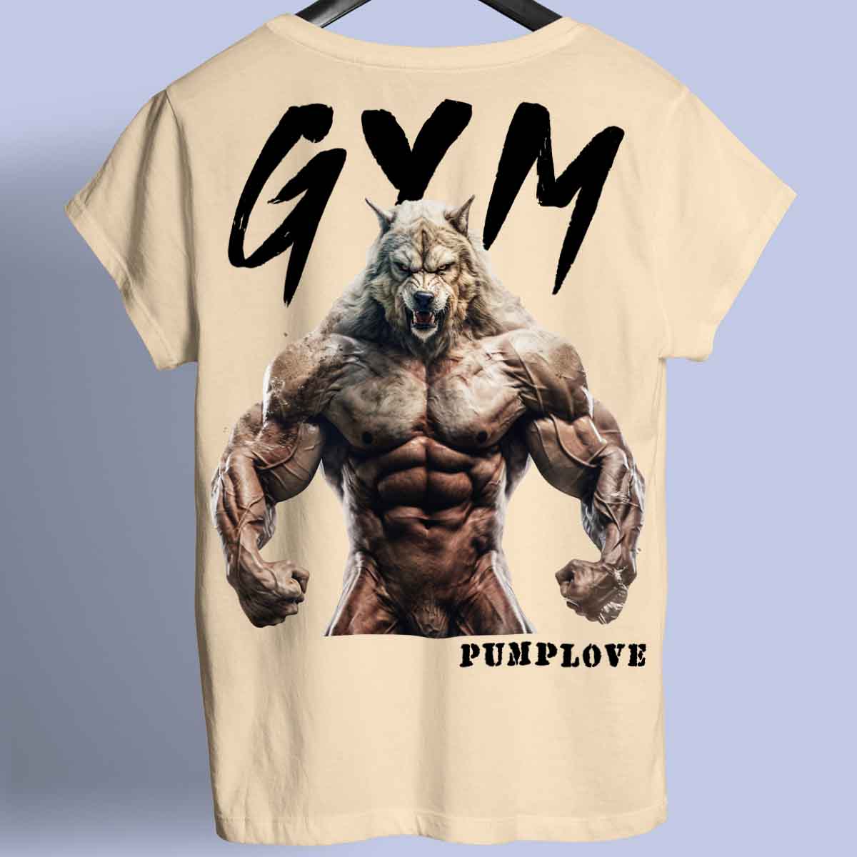 Gym Wolf - Chemise Premium Unisexe Backprint