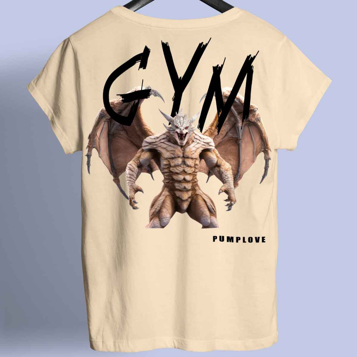 Gym Dragon - Premium T-Shirt Unisex Backprint