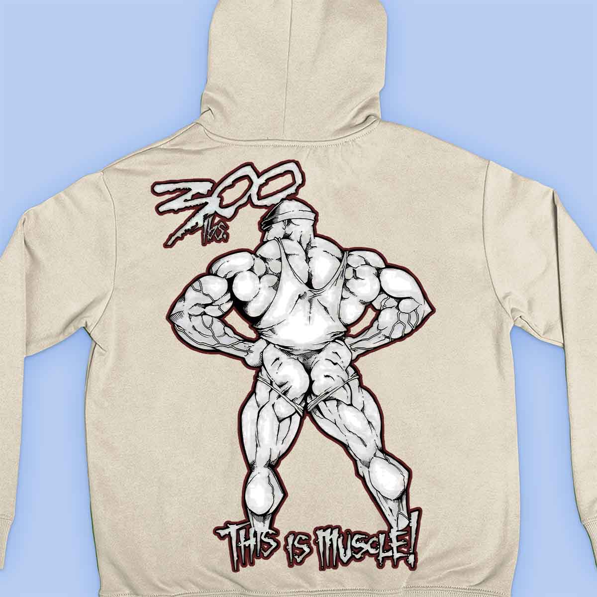 300lbs - Sweat à capuche Premium Unisexe Backprint